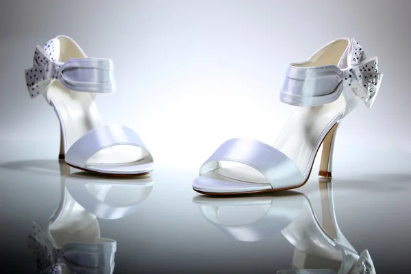 Elegantní svatební boty — Stock fotografie