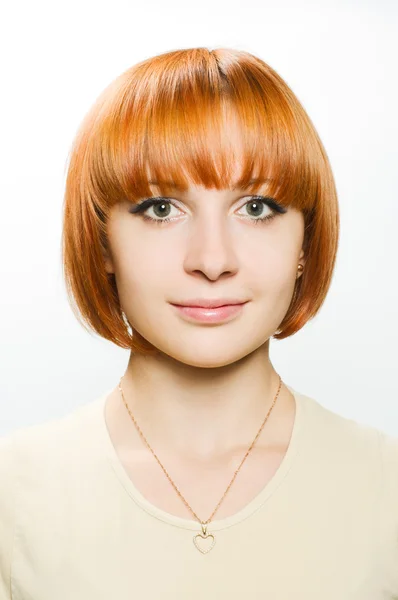 Portrét dívky, redhair — Stock fotografie