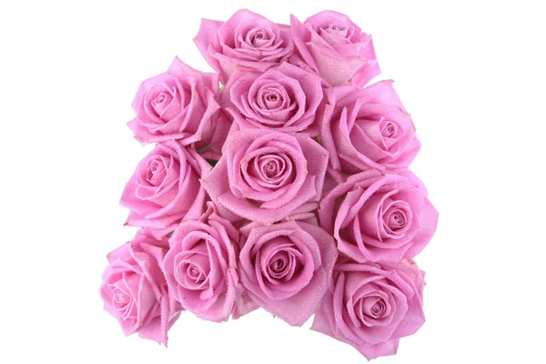 Bouquet di rose su sfondo bianco — Foto Stock