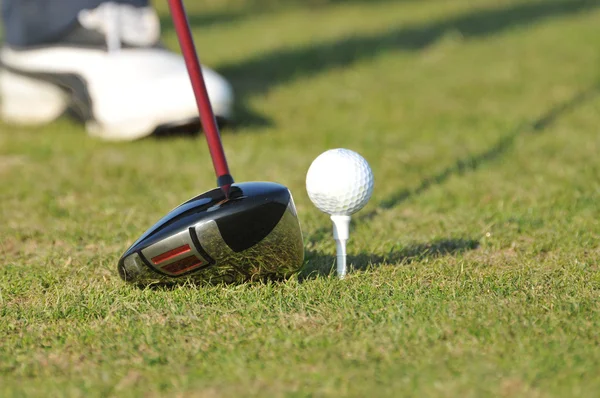 Golf balls on the grass — Stock Photo, Image