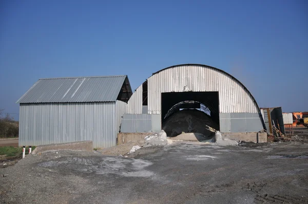 stock image Hangar for raw materials