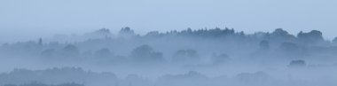 Misty Morning banner background clipart