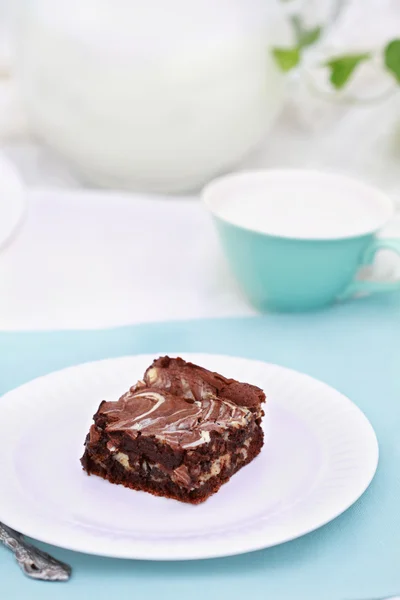 Brownie marmoreado — Fotografia de Stock