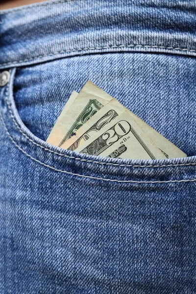 Μετρητά στην τσέπη — Φωτογραφία Αρχείου