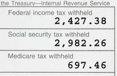 W-2 Form clipart