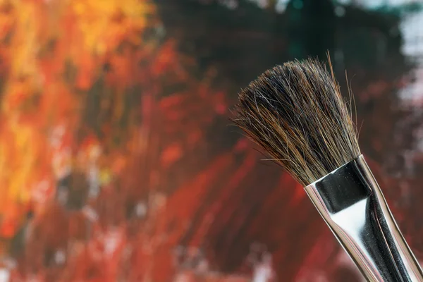 反对抽象 Grunge 绘画的画笔 — 图库照片