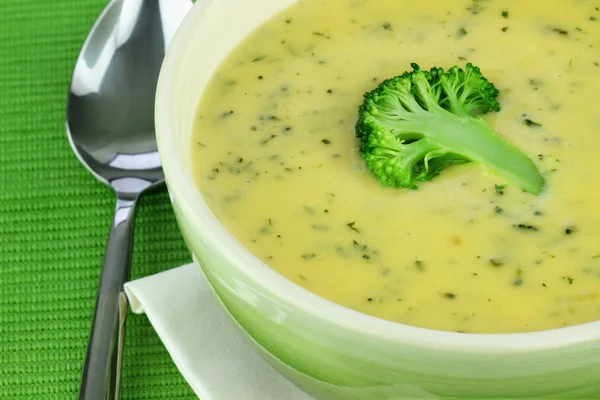 Crème de soupe au brocoli — Photo