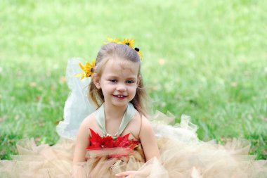 Child in Fairy Costume clipart