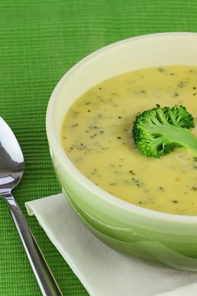 Krém z brokolicové polévky — Stock fotografie