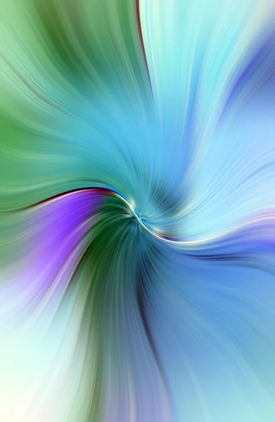 緑、青と紫の色調で抽象的な波状の背景 — ストック写真