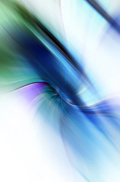 青と緑の色調で抽象的な波状の背景 — ストック写真