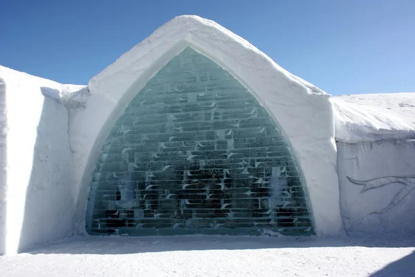Eisstruktur im Winter — Stockfoto