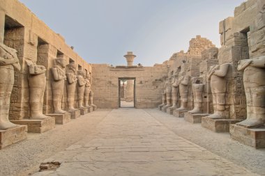 Karnak temple in Luxor clipart