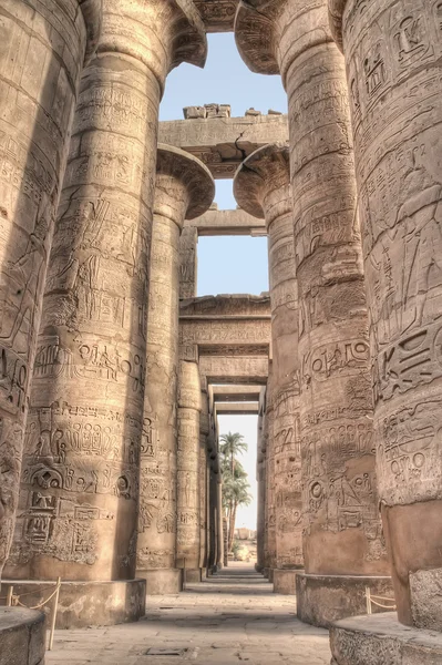 Gran Hypostyle Hall en Karnak — Foto de Stock