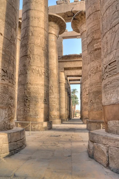 Karnak, Mısır'ın Hipostil salonda — Stok fotoğraf
