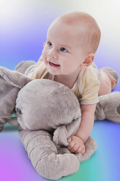 Radość baby girl — Zdjęcie stockowe