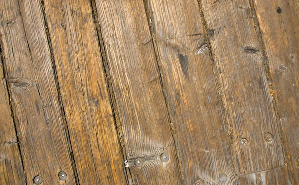 Oud en verweerd houten plank vloerplanken — Stockfoto