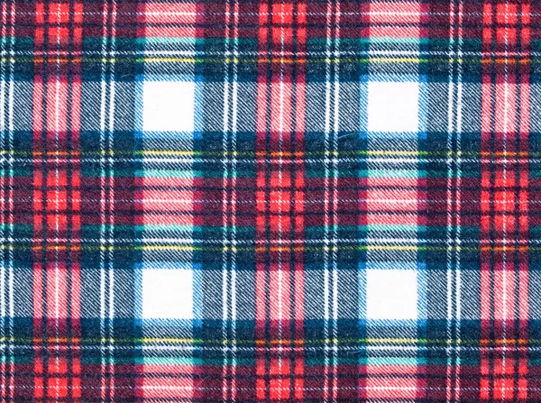 Full Frame Background of Red and Blue Plaid Fabric — Stock Photo, Image