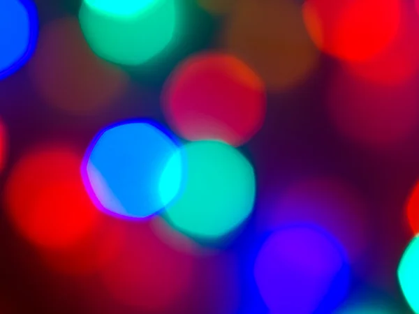 Boże Narodzenie światła obecnie skupić streszczenie tło — Zdjęcie stockowe
