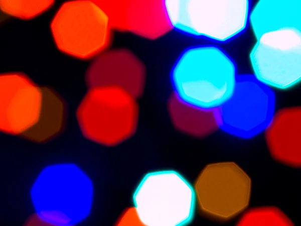 Luces navideñas fuera de foco Fondo Resumen — Foto de Stock