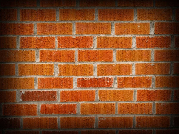 Red Orange Brick Background Dark Edge — Stock Photo, Image