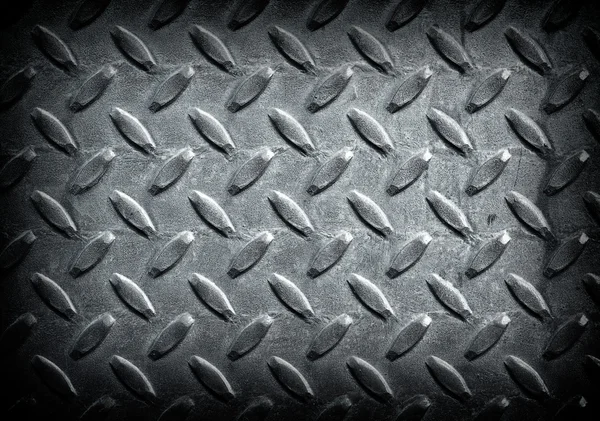 暗いエッジを持つダイヤモンド グレー トーンの金属の背景テクスチャ — ストック写真