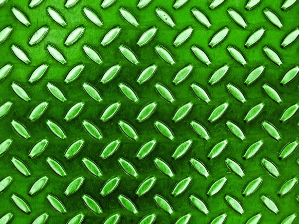 Diamond Green Toned Metal Background Texture Illuminated Sunlight — Stock Photo, Image