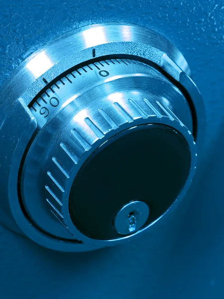 Closeup of a Safe Vault Combination Spinner — Stock Photo, Image
