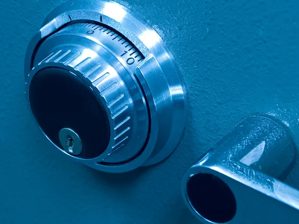 stock image Closeup of a Safe Vault Combination Spinner