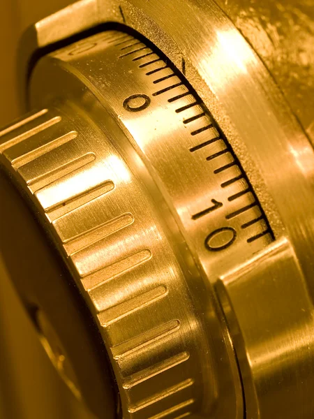 Closeup of a Safe Vault Combination Spinner — Stock Photo, Image
