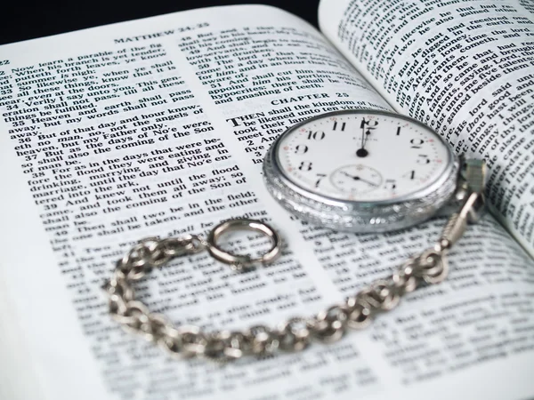 Bijbel vers dag en uur onbekend — Stockfoto