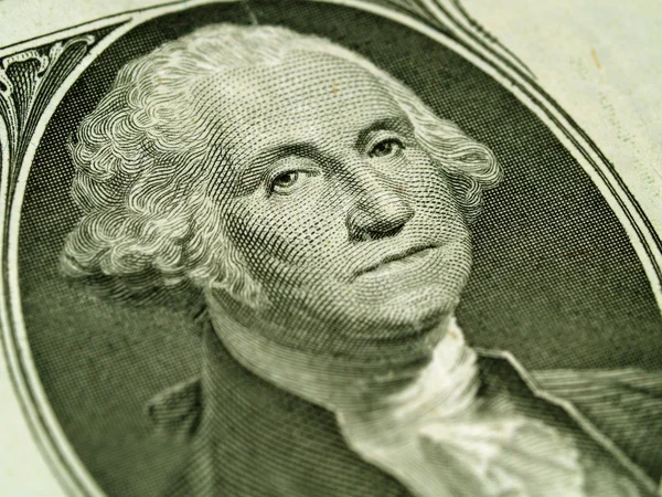 Makró a minket egy dollárost: George Washington — Stock Fotó
