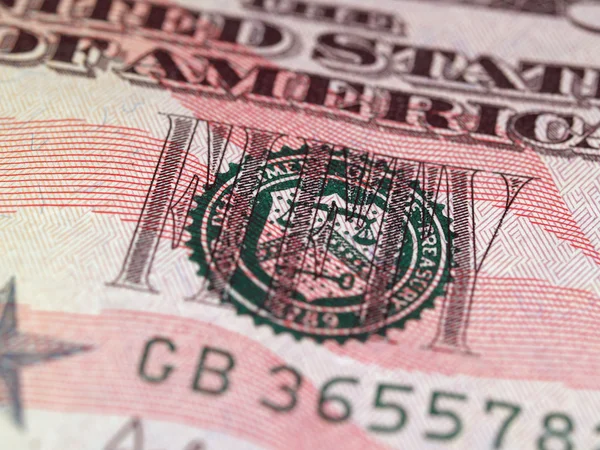 USA 50 dolarów rachunek wyświetlone pieczęć — Zdjęcie stockowe