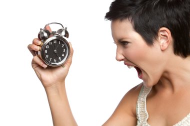 Alarm Clock Woman clipart