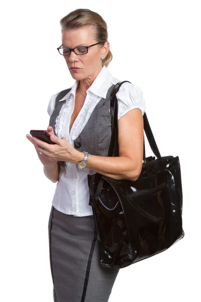 Phone Businesswoman — Stock Photo, Image
