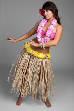 Hawaiian Hula Girl clipart