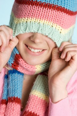 Winter Hat Girl clipart