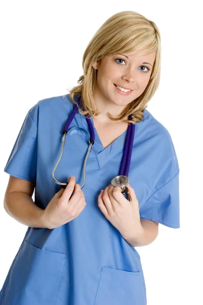 Bastante rubia enfermera — Foto de Stock