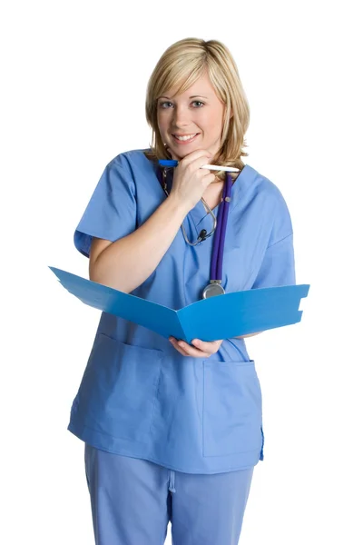 Sjuksköterska anläggning mapp — Stockfoto