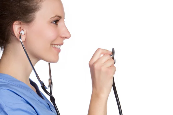 聴診器の看護師 — ストック写真