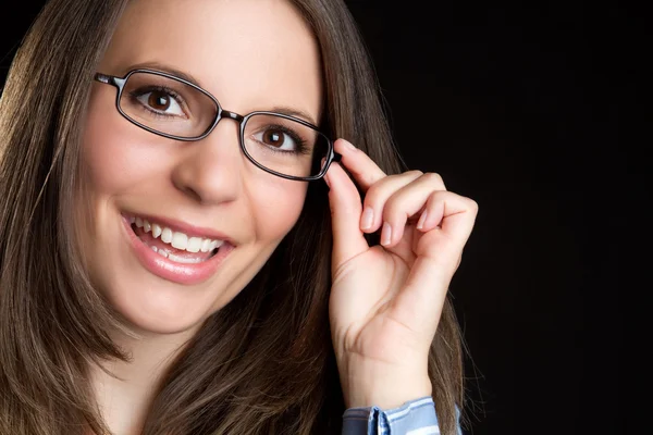 Szemüveg nő — Stock Fotó