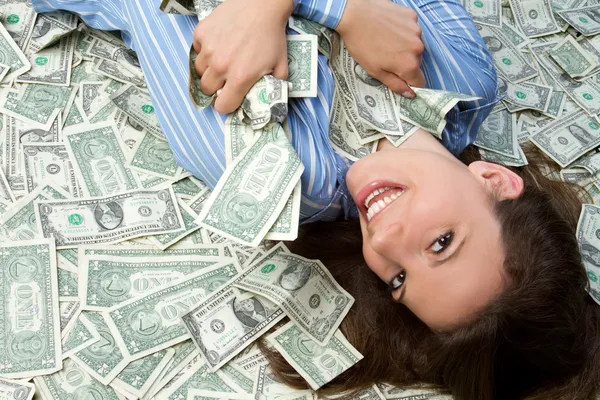 Money Woman — Stock Photo, Image