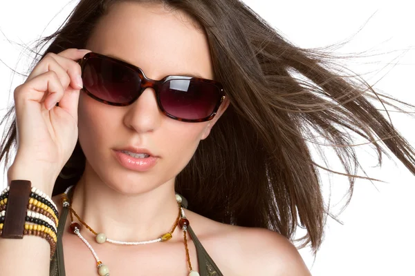 Sexy Frau Mit Sonnenbrille — Stockfoto