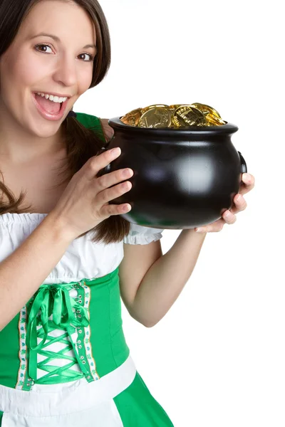 金女性の鍋 — ストック写真