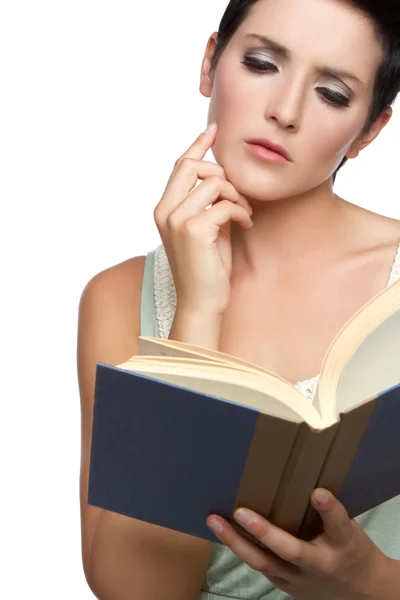 Libro de lectura mujer — Foto de Stock