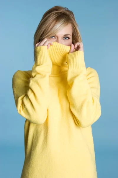 Chica suéter — Foto de Stock