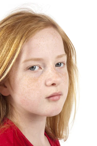 Üzgün görünen Kızıl saçlı kız Telifsiz Stok Fotoğraflar