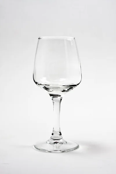 Glass on grey background — Stock Photo, Image