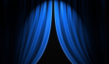 Theatre stage curtain clipart