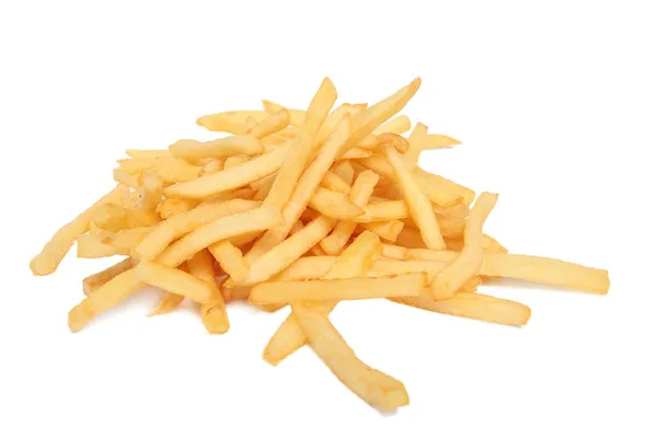 Pommes frites isolerade på vitt — Stockfoto